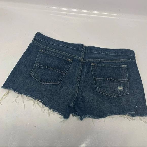 Lucky‎ Brand Denim Shorts Woman 14/32  Cut Off Pockets 100% Cotton Mid Rise - Picture 4 of 10